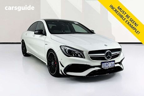 White 2017 Mercedes-Benz CLA45 Coupe 4Matic