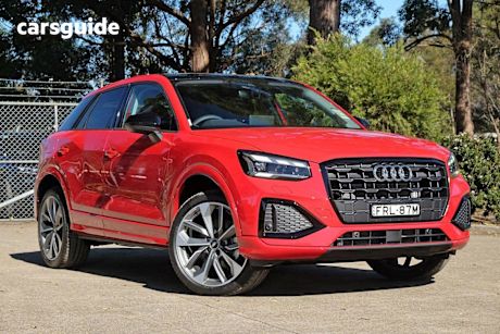Red 2025 Audi Q2 SUV 35 TFSI F