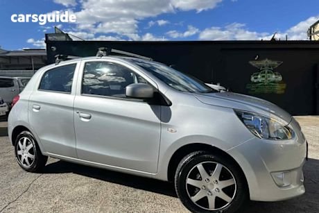 Silver 2013 Mitsubishi Mirage Hatchback Es