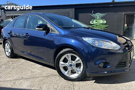 Blue 2011 Ford Focus Sedan Trend