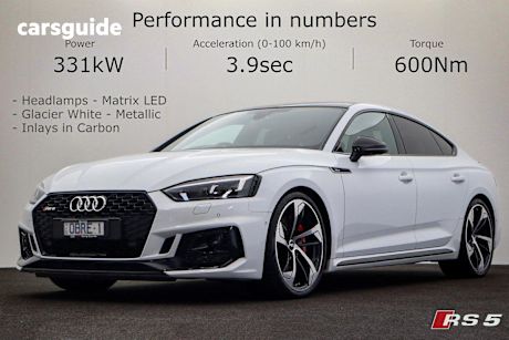 White 2019 Audi RS5 Sportback 2.9 Tfsi Tiptronic