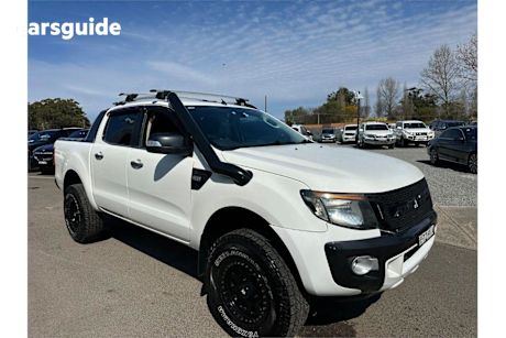 White 2014 Ford Ranger Ute Tray WILDTRAK 4X4