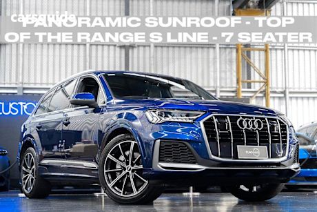 Blue 2021 Audi Q7 SUV 50 TDI S LINE 4WD