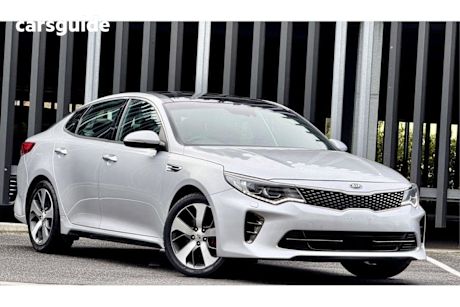 Silver 2018 Kia Optima Sedan Gt Nav (Black Leather)