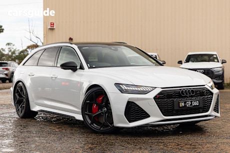 White 2024 Audi RS6 Wagon Avant 4.0 Tfsi Quattro Mhev