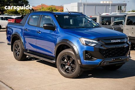 Blue 2025 Isuzu D-MAX Crew Cab Utility X-Terrain (4X4)