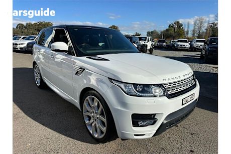 White 2016 Land Rover Range Rover Sport SUV TDV6 SE 4X4