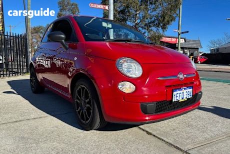Red 2013 Fiat 500 Hatchback Pop