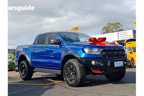 Blue 2018 Ford Ranger Ute Tray RAPTOR 4X4