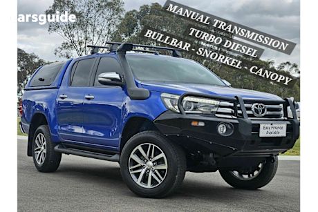 Blue 2017 Toyota Hilux Ute Tray SR5