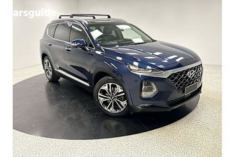 Blue 2019 Hyundai Santa FE SUV HIGHLANDER 4X4