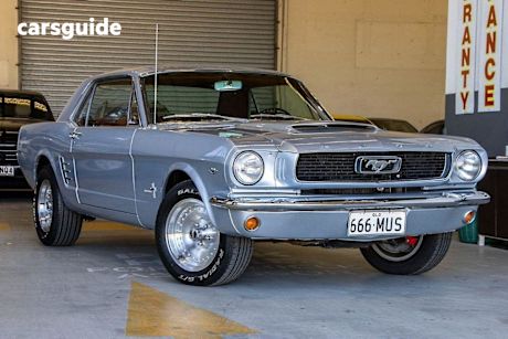 Silver 1966 Ford Mustang Coupe