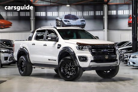 White 2021 Ford Ranger Ute Tray WILDTRAK 4X4