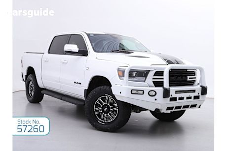 White 2020 Ram 1500 Crew Cab Utility Laramie (4X4)
