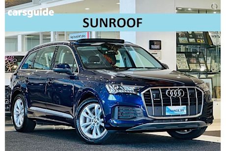 Blue 2023 Audi Q7 SUV 45 TDI 4WD