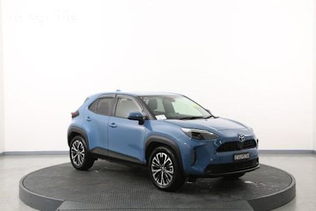 Blue 2022 Toyota Yaris Cross Wagon Urban Hybrid