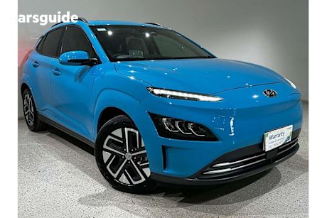 Blue 2022 Hyundai Kona SUV ELECTRIC HIGHLANDER F