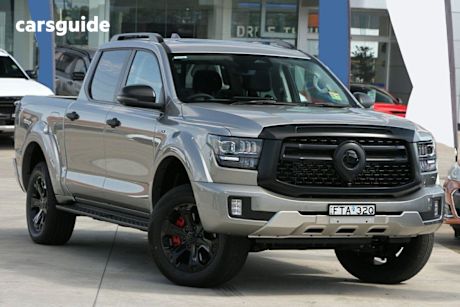 Silver 2025 GWM Cannon Alpha Dual Cab Utility Ultra Phev (4X4)