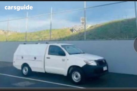 White 2012 Toyota Hilux Cab Chassis Workmate
