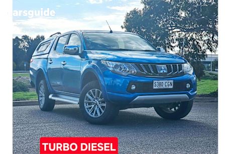 Blue 2017 Mitsubishi Triton Dual Cab Utility Gls (4X4)