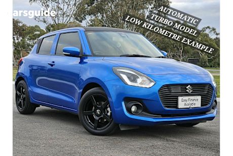 Blue 2017 Suzuki Swift Hatchback Glx Turbo