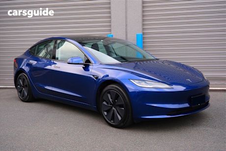Blue 2024 Tesla Model 3 Sedan REAR-WHEEL DRIVE R