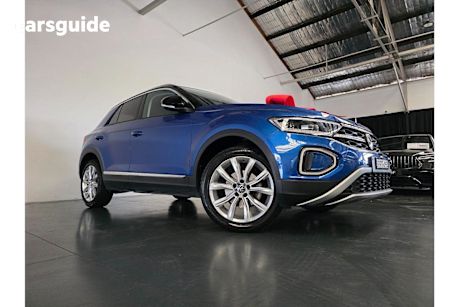 Blue 2023 Volkswagen T-ROC Wagon 110Tsi Style (Restricted Feat)