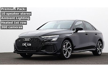 Black 2023 Audi A3 Sedan 40 Tfsi Quattro