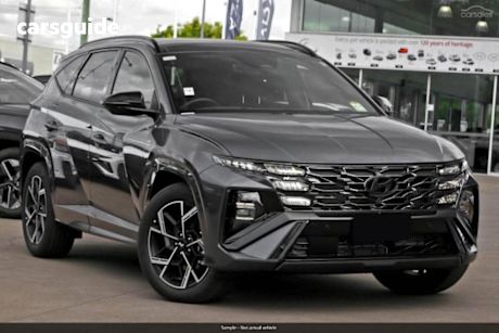 Grey 2025 Hyundai Tucson Wagon Premium N Line Hybrid (Awd)