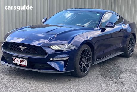 Blue 2019 Ford Mustang Coupe Fastback 2.3 Gtdi