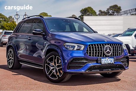 Blue 2021 Mercedes-Benz GLE-Class SUV GLE53 AMG 4WD