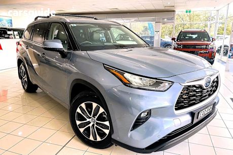 Blue 2021 Toyota Kluger Wagon Gxl Hybrid Awd