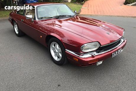 Burgundy 1993 Jaguar XJS Coupe V12