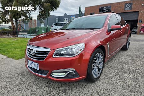 Red 2015 Holden Calais Sedan