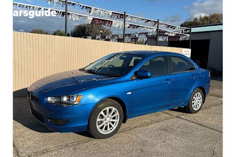 Blue 2008 Mitsubishi Lancer Sedan Es