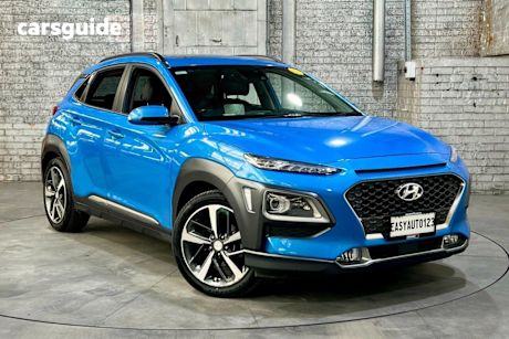 Blue 2018 Hyundai Kona Wagon Highlander Red (Fwd)