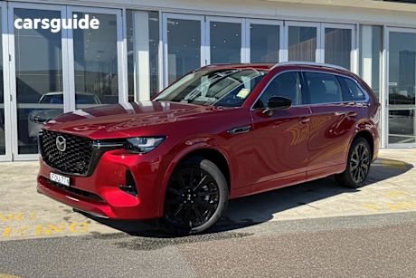 Red 2024 Mazda CX-80 Wagon P50E Gt