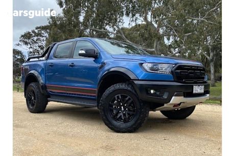 Blue 2022 Ford Ranger Ute Tray RAPTOR X 4X4