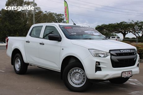 White 2022 Isuzu D-MAX Crew Cab Utility Sx (4X4)