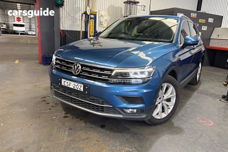 Blue 2018 Volkswagen Tiguan Wagon 162 Tsi Highline