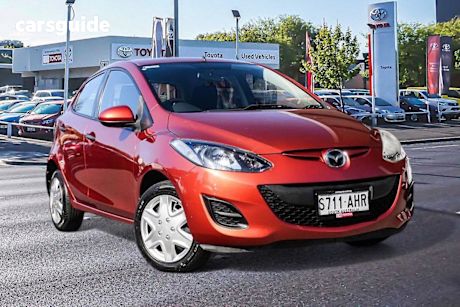 Orange 2010 Mazda Mazda2 Hatch NEO F
