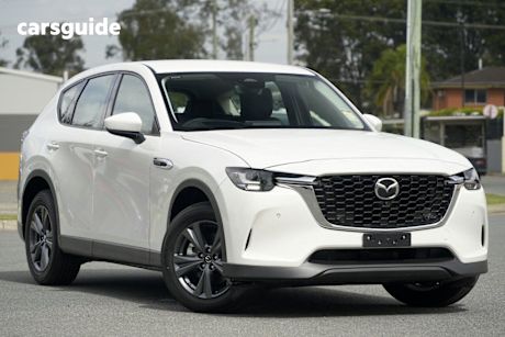 White 2024 Mazda CX-60 Wagon D50E Evolve Hybrid
