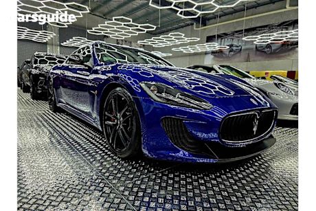 Blue 2012 Maserati Granturismo Coupe MC STRADALE R