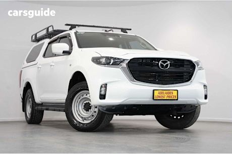 White 2022 Mazda BT-50 Ute Tray XS R