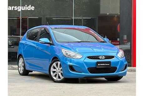 Blue 2018 Hyundai Accent Hatchback Sport