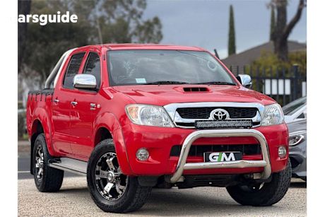 Red 2008 Toyota Hilux Ute Tray SR5 4X4