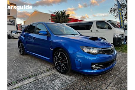 Blue 2008 Subaru Impreza Hatchback Wrx Sti