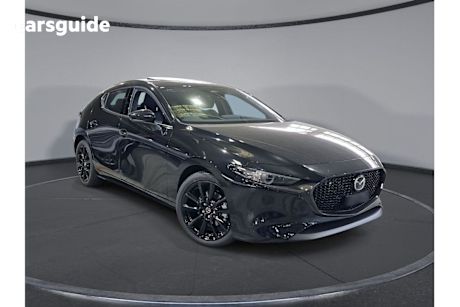 Black 2025 Mazda Mazda3 Hatch G25 ASTINA F