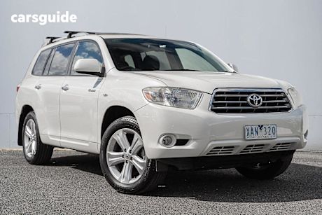 White 2008 Toyota Kluger SUV GRANDE F