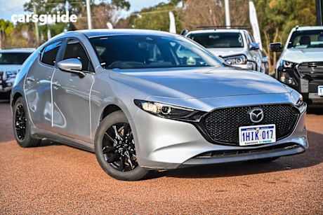 Silver 2021 Mazda 3 Hatchback G20 Pure